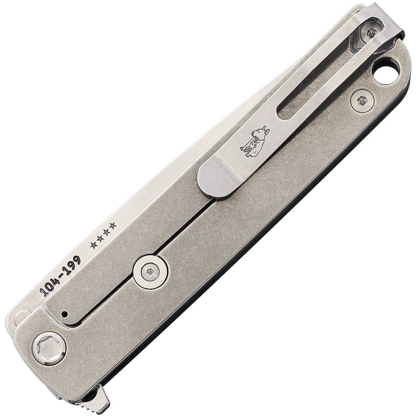 Medford M-48 - Tumbled S35VN - Black Aluminum & Tumbled Titanium
